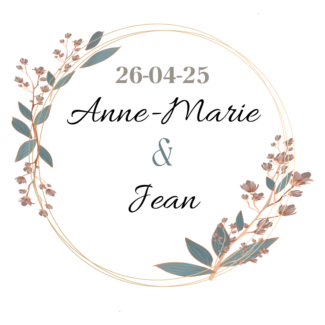 Bougie événement - Anne-Marie & Jean - Pot bouchon liège