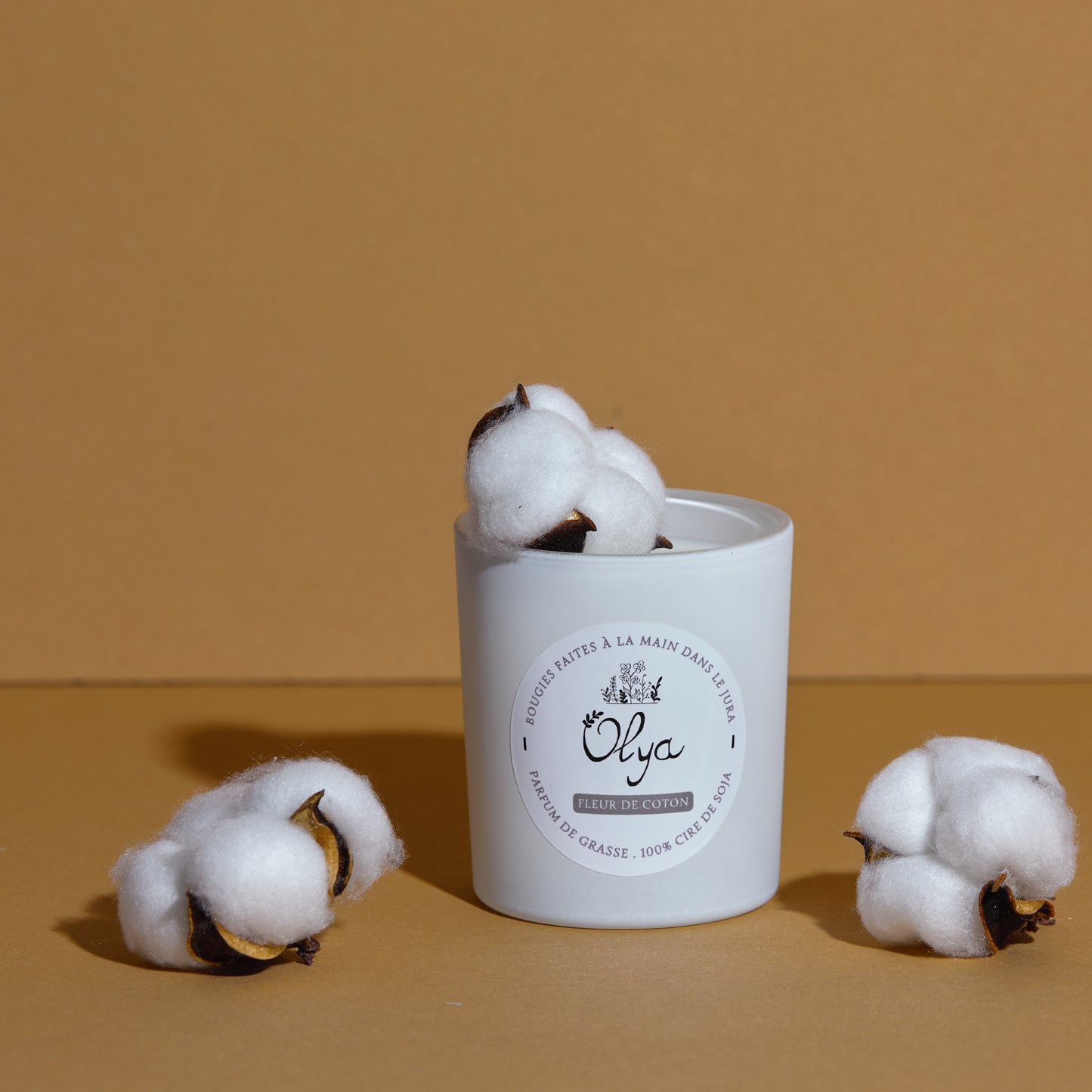 Cotton flower - artisanal scented candle 