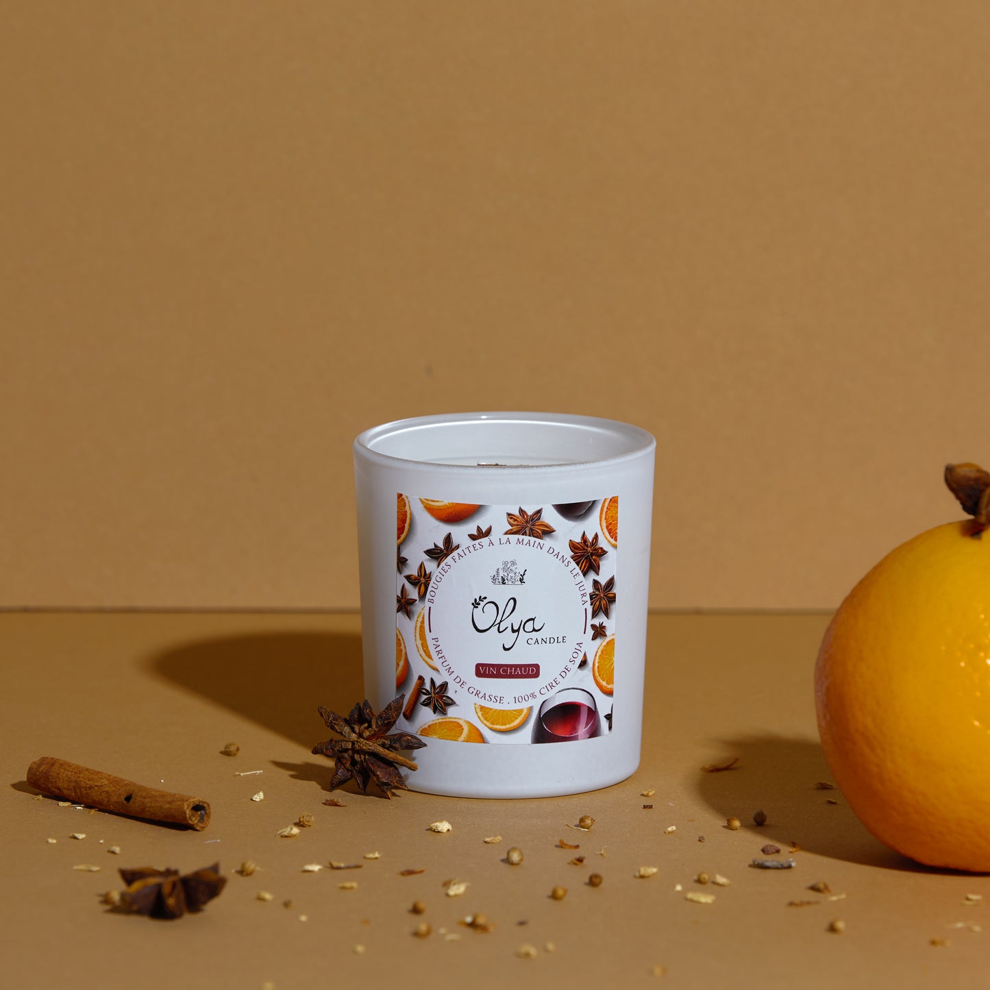 Mulled wine - artisanal scented candle 180g 