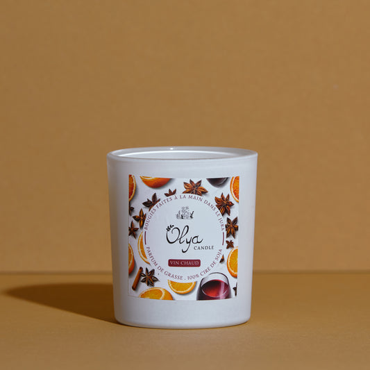 Vin chaud - bougie artisanale parfumée 180g